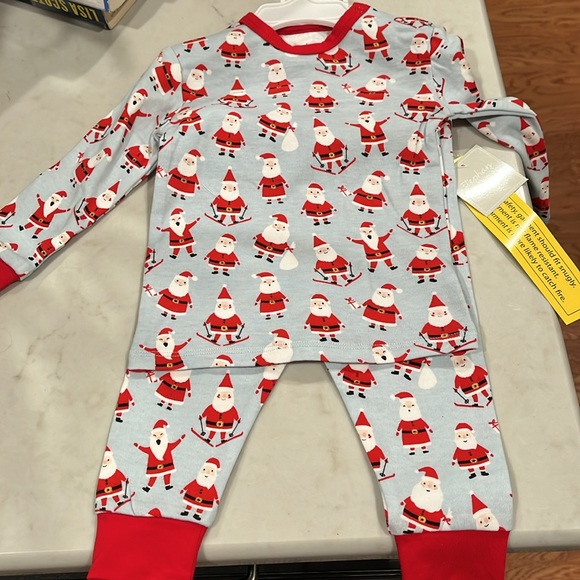 Stephan Baby 2pc Pajama Set - Santa / NWT/ Size 6-12mo - Picture 4 of 8